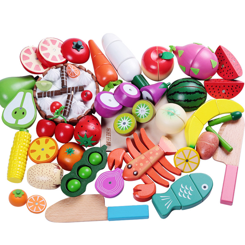 1 adet ahşap oyuncak manyetik  - Baby Food Vegetables incelemesi ve fiyatı