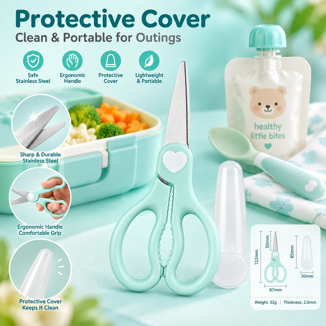 Taşınabilir Bebek Maması Makas - Baby Food Scissors incelemesi ve fiyatı