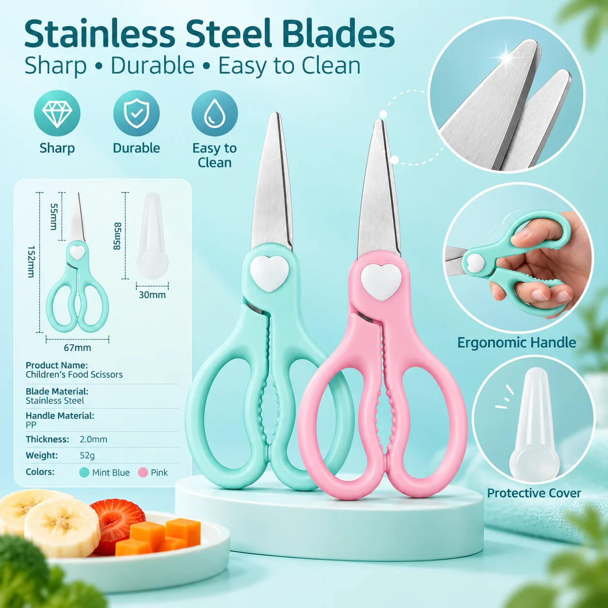 Taşınabilir Bebek Maması Makas - Baby Food Scissors incelemesi ve fiyatı